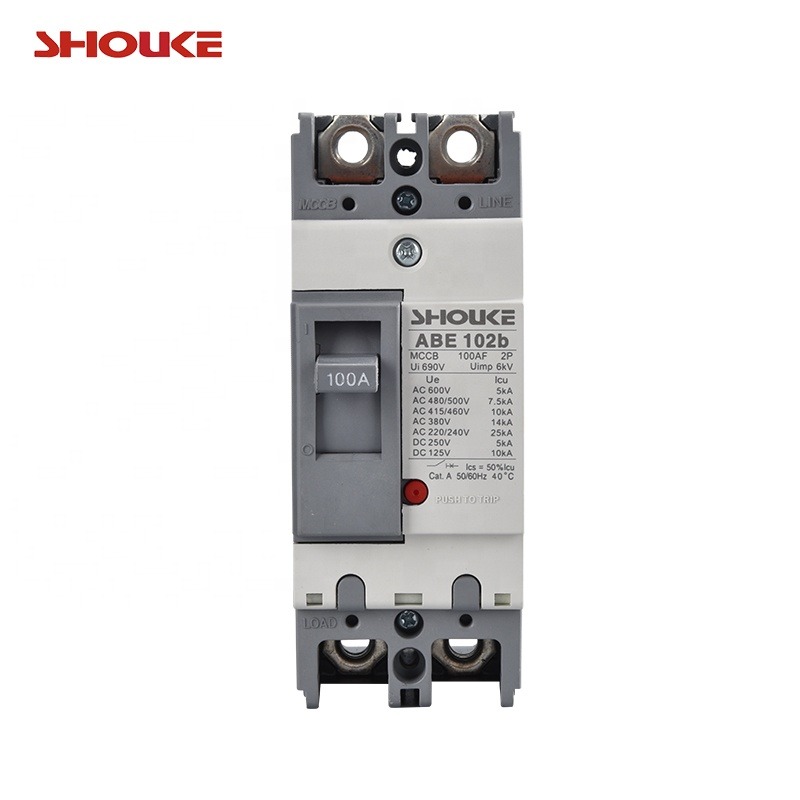 Power control panel ABE102b 100A 2P molded case circuit breaker ABE DP