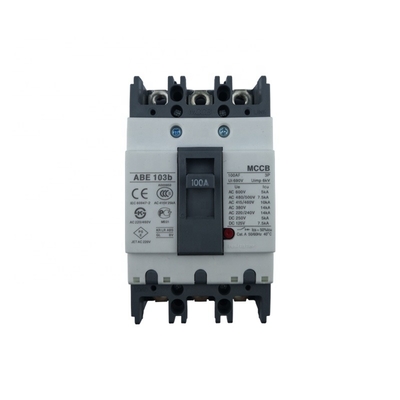 PA66 MCCB Circuit Breaker Schneider mccb ABE 103b 3P Molded Case Circuit Breaker